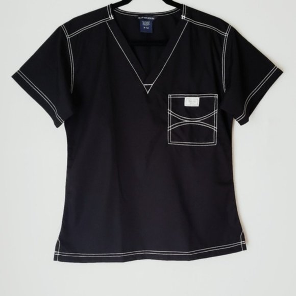 Blue Sky Tops - NWOT | Blue Sky | Shelby | Jet Black Scrub Top- 2 available